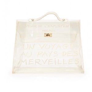 Authentic Hermès Transparent Kelly Tote Bag